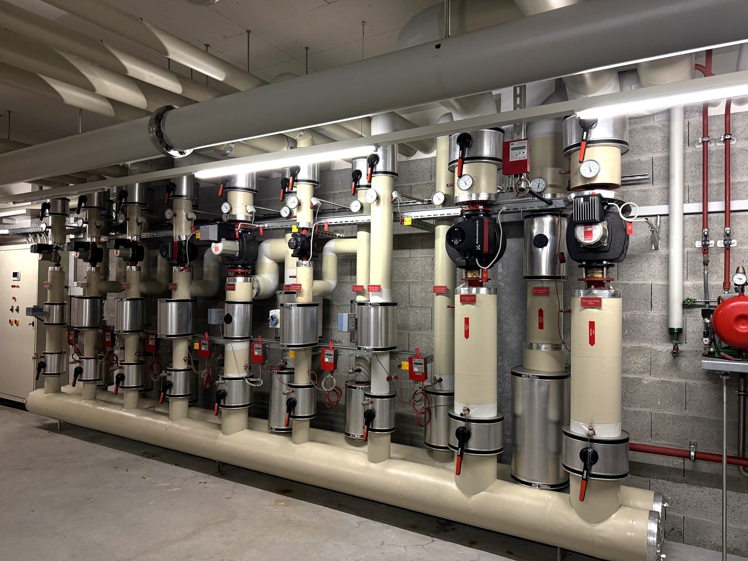 Chaufferie collective entretenue par VCS Maintenance